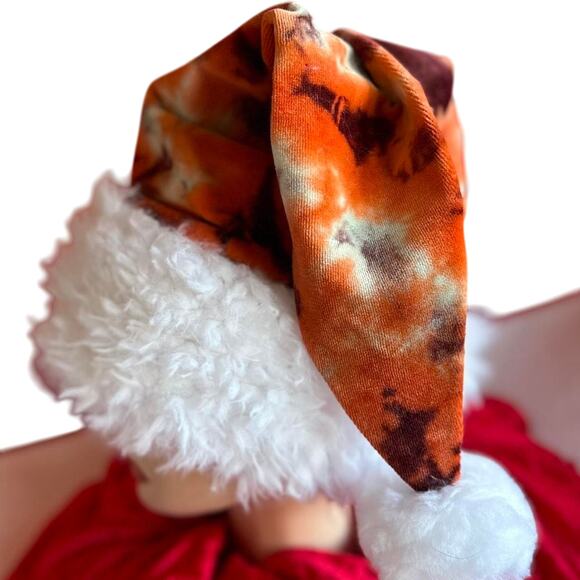 Handcrafted Santa Hat Tie Dye Hippy Holiday Festive Winter Wear main image 7